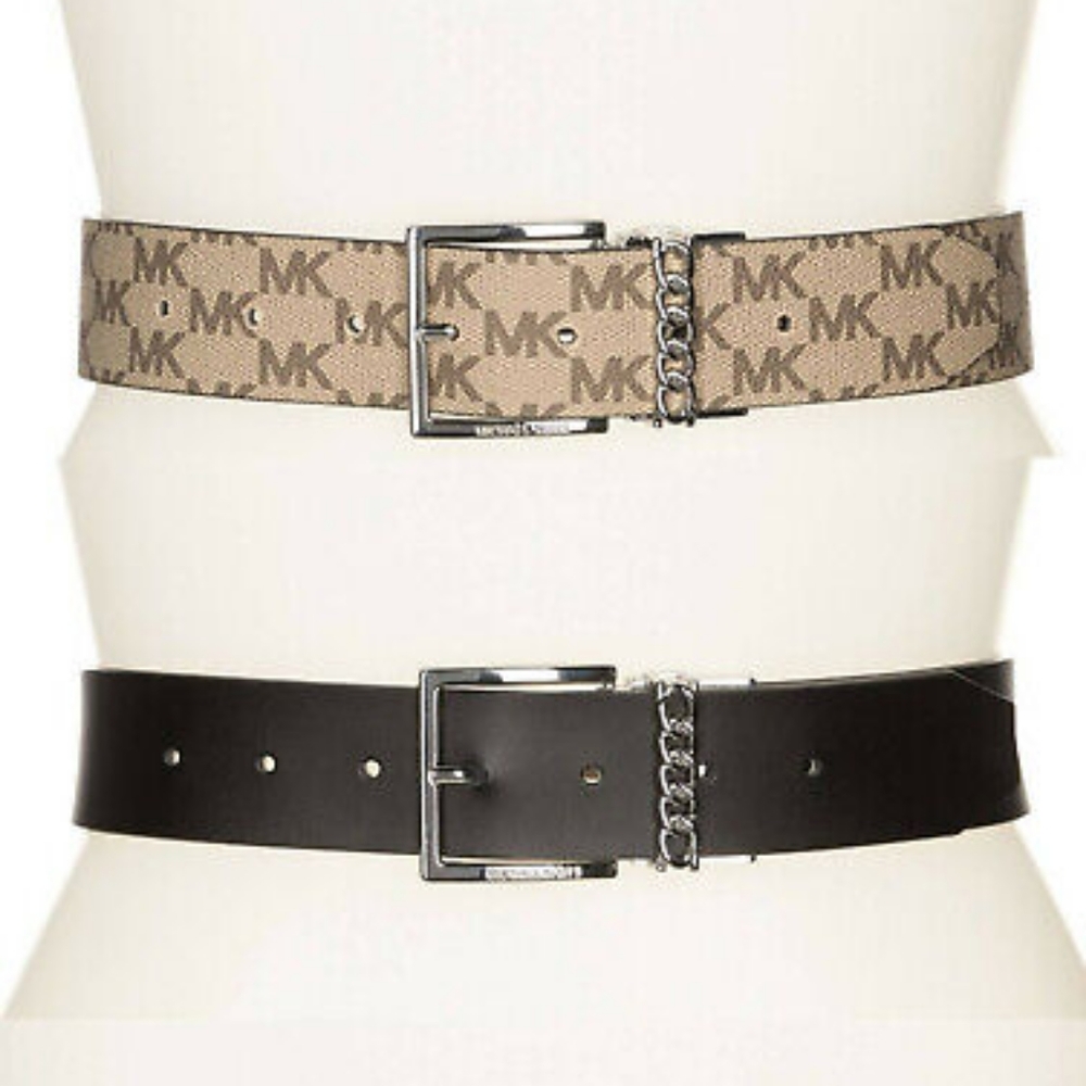 Michael Kors Reversible Belt Natural/Black